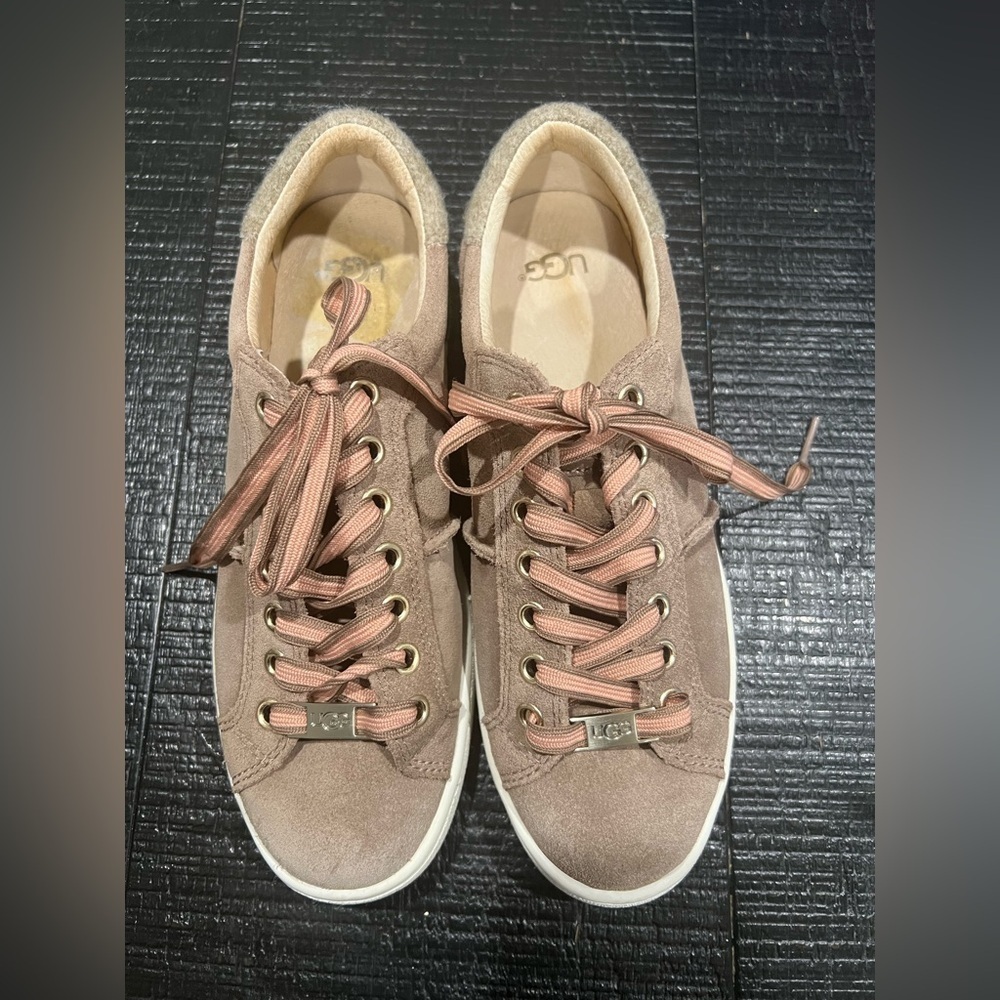 UGG Milo Leather Suede Low Top Fashion Sneaker Women's (Size 7) - Picture 10 of 10